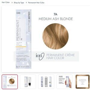 Ion Color Brilliance 7A Permanent Creme Hair Color NEW, unused not expired 2 oz